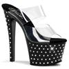 Pleaser - STARDUST702 Mules à talons - Chaussures de pole dance - Noir Product image